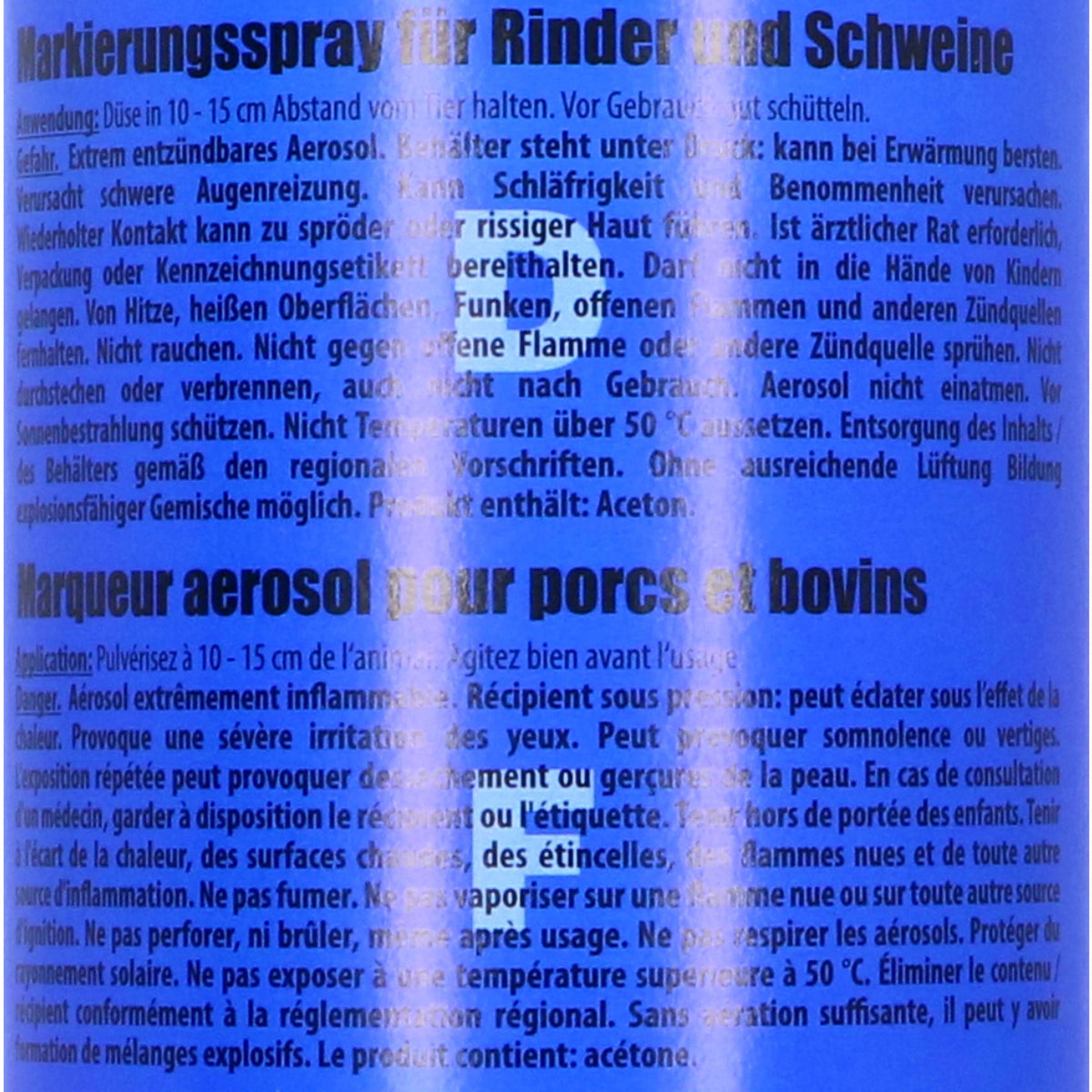 Raidex Spray de marquage Bleu