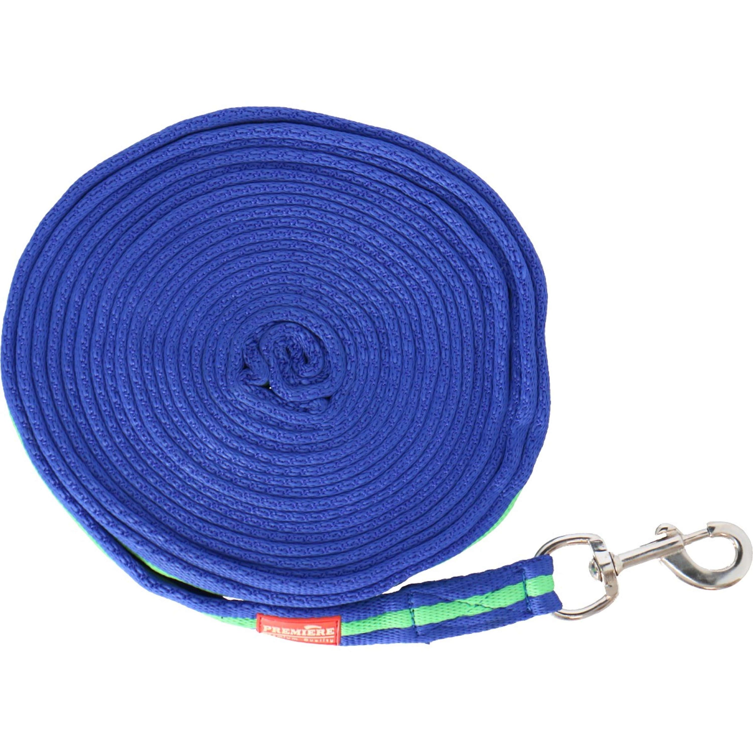 Premiere Longe Softgrip avec Mousqueton Bleu/Vert Premiere Longe Softgrip avec Mousqueton Bleu/Vert