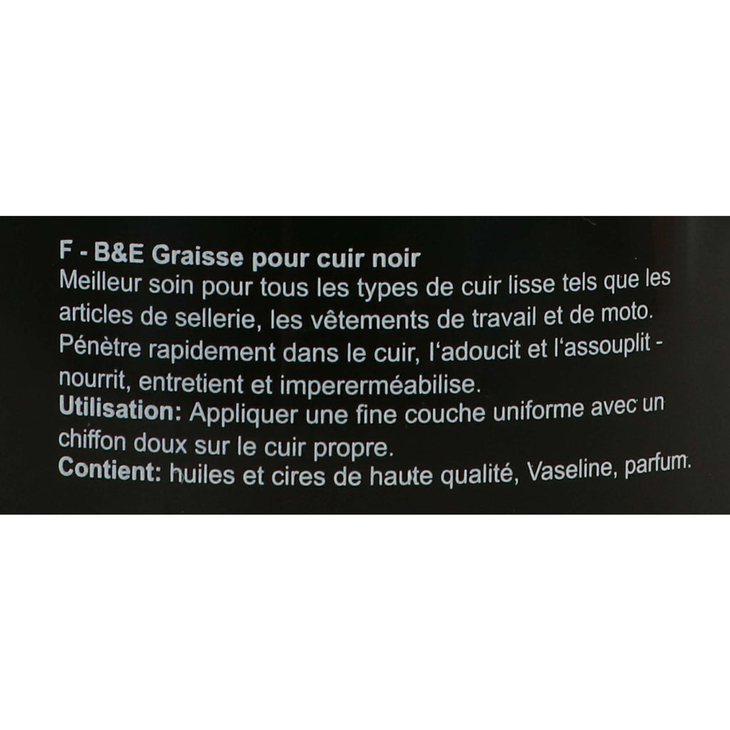 Bense & Eicke Graisse pour Cuir Noir