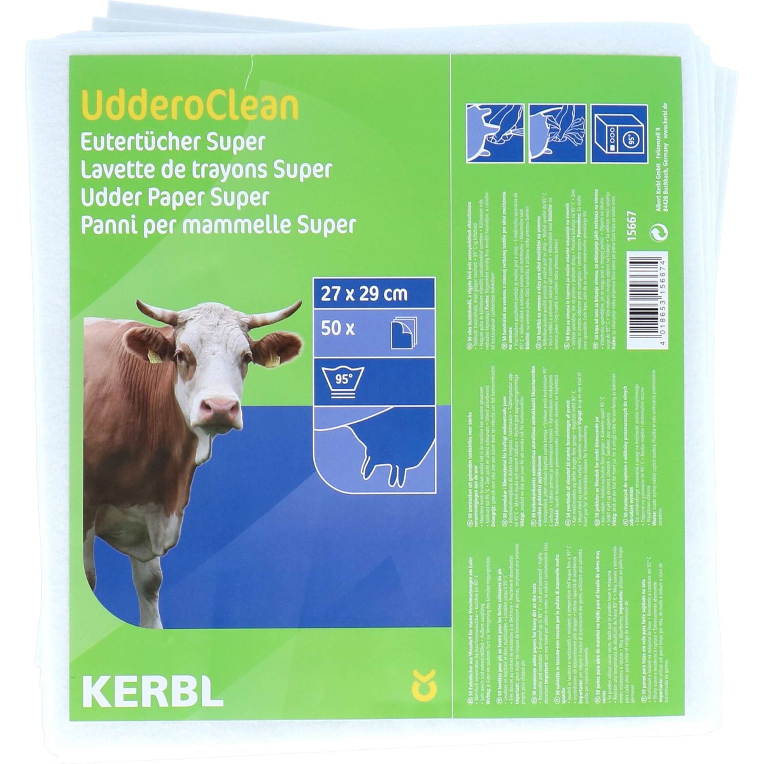 Kerbl Papier pour Mamelles Super Réutilisable Kerbl Papier pour Mamelles Super Réutilisable