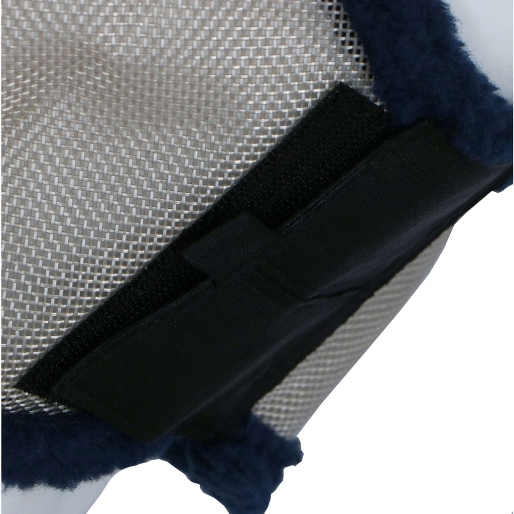 Amigo Fly Mask Argent/Bleu Marine