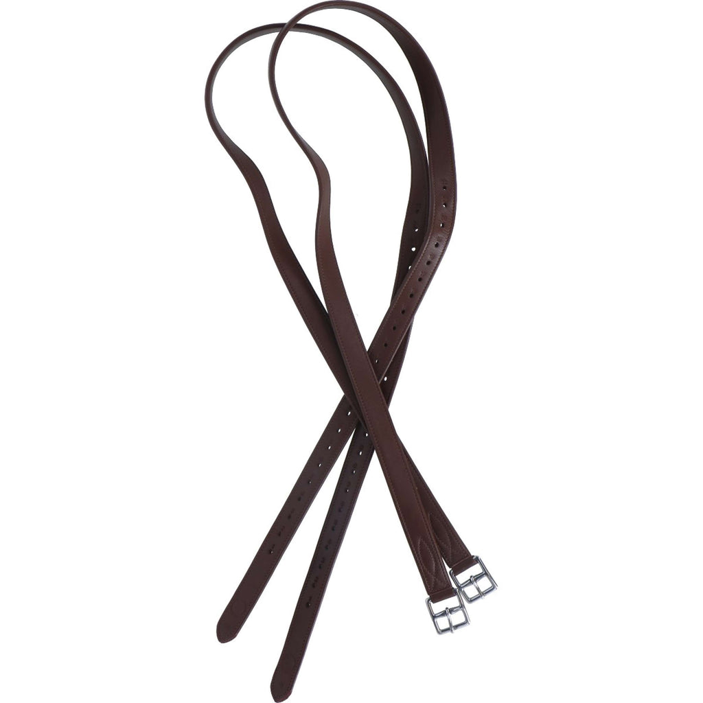BR Étrivières Nylon et Boucles Acier Inoxydable Soft Tabac/Argent