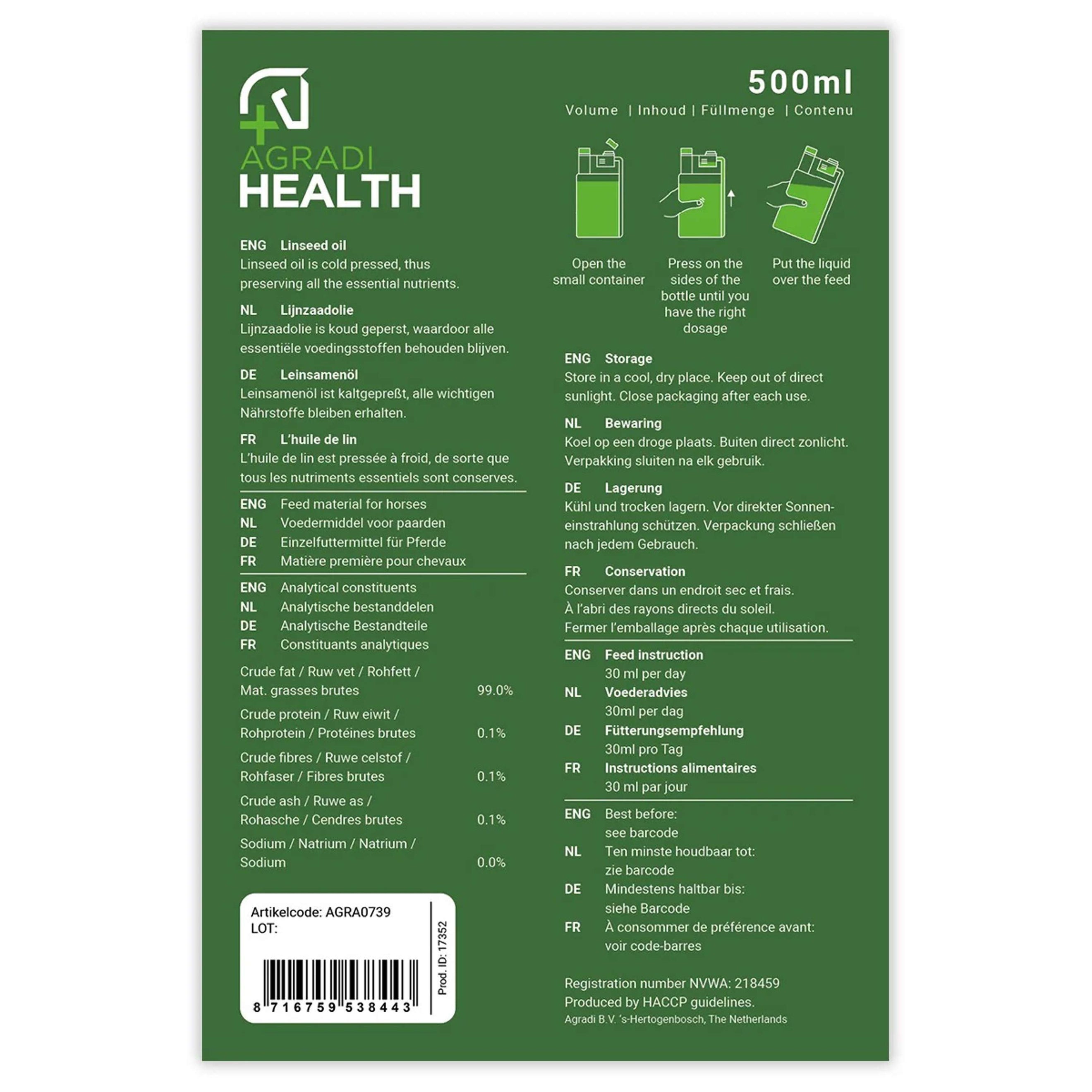 Agradi Health Huile de lin Agradi Health Huile de lin