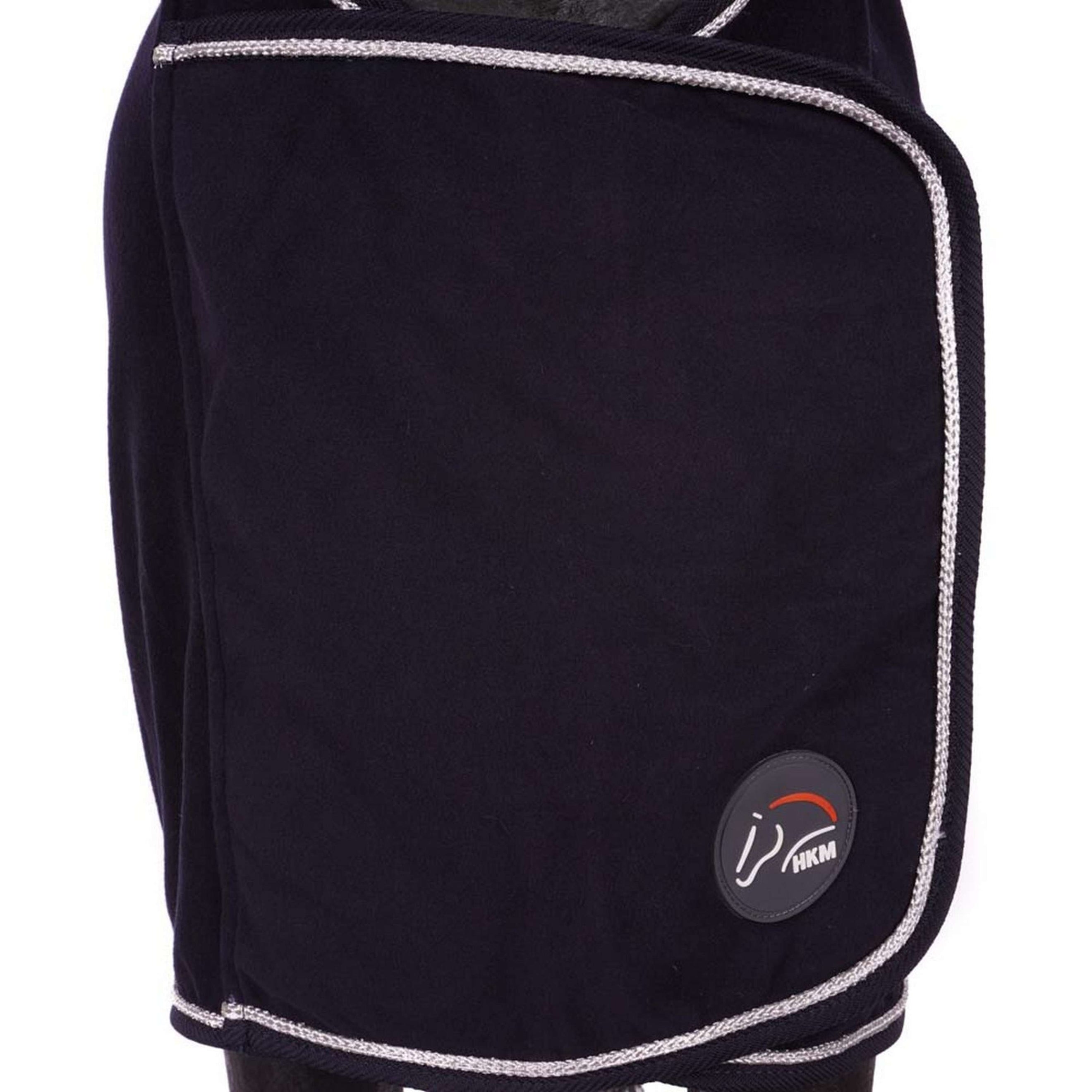 HKM Couverture Polaire avec Col Bleu Foncé