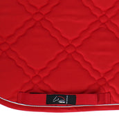 HKM Tapis de Selle Bologna Polyvalent Rouge
