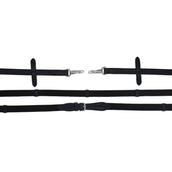 Harry's Horse Rênes Webband avec Fermeture Clip Noir
