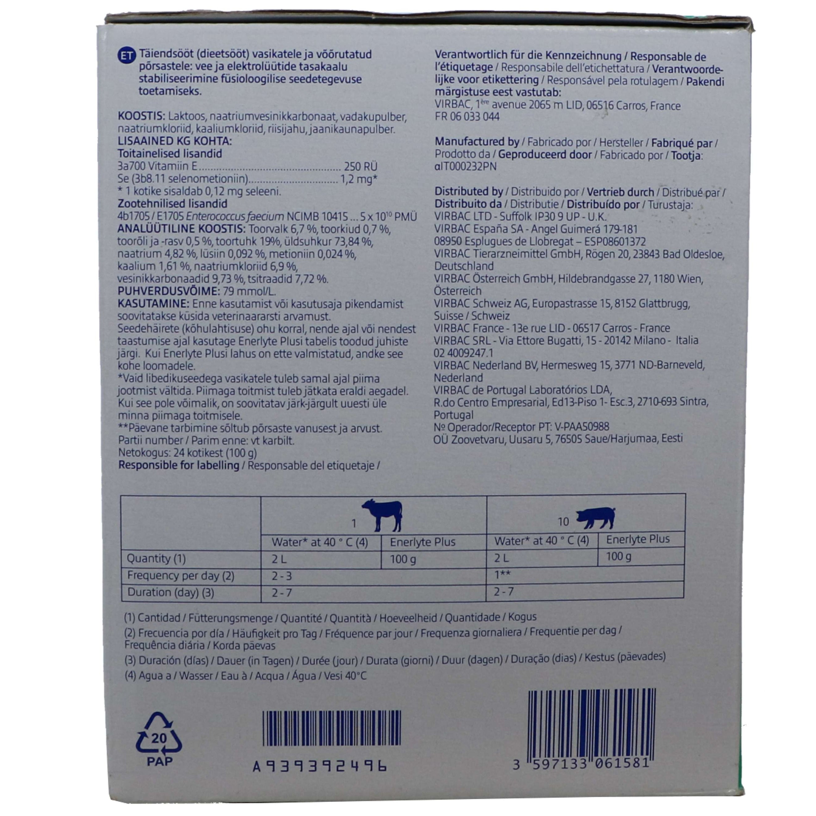 Virbac Enerlyte Plus Virbac Enerlyte Plus