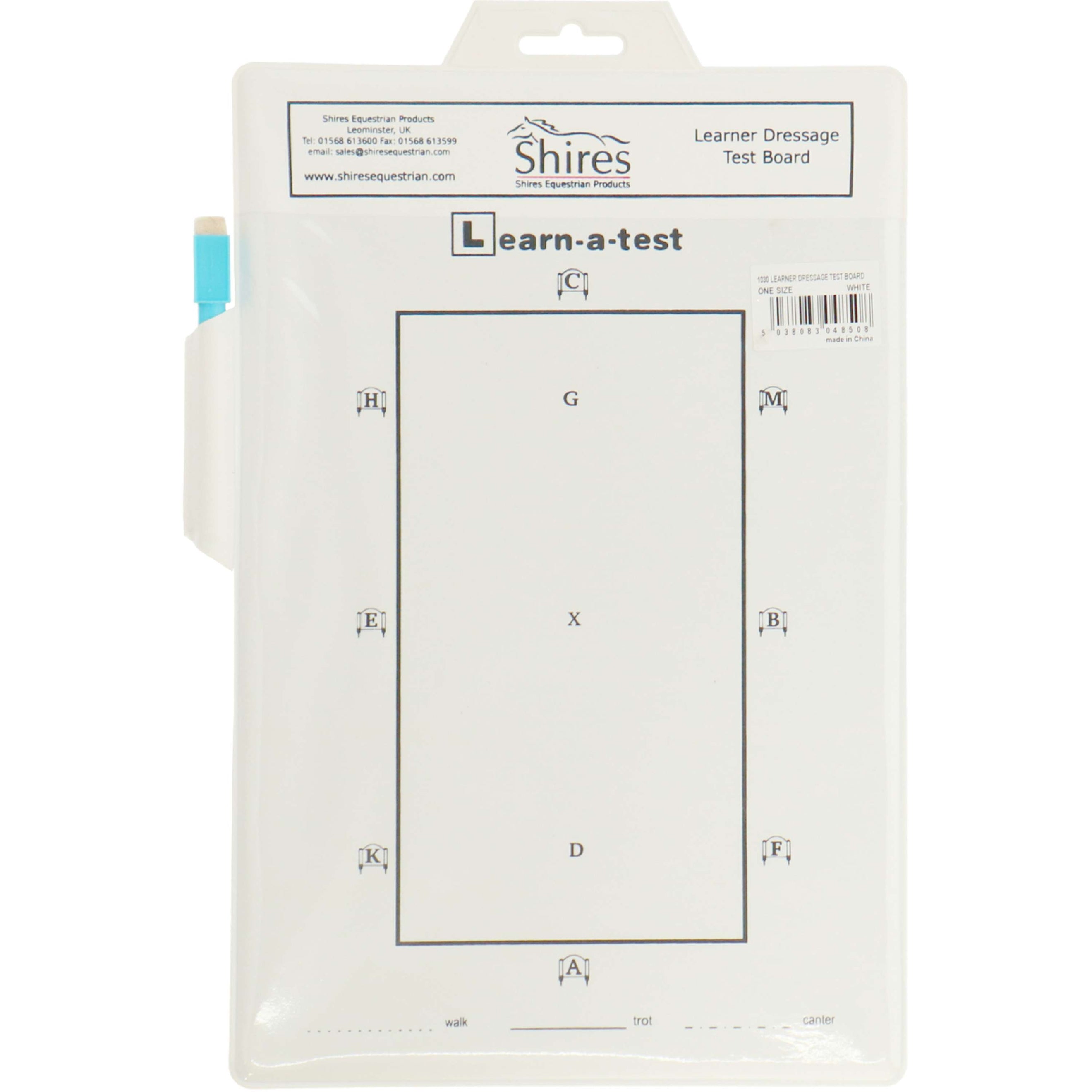 Shires Tableau Test de Dressage Blanc Shires Tableau Test de Dressage Blanc