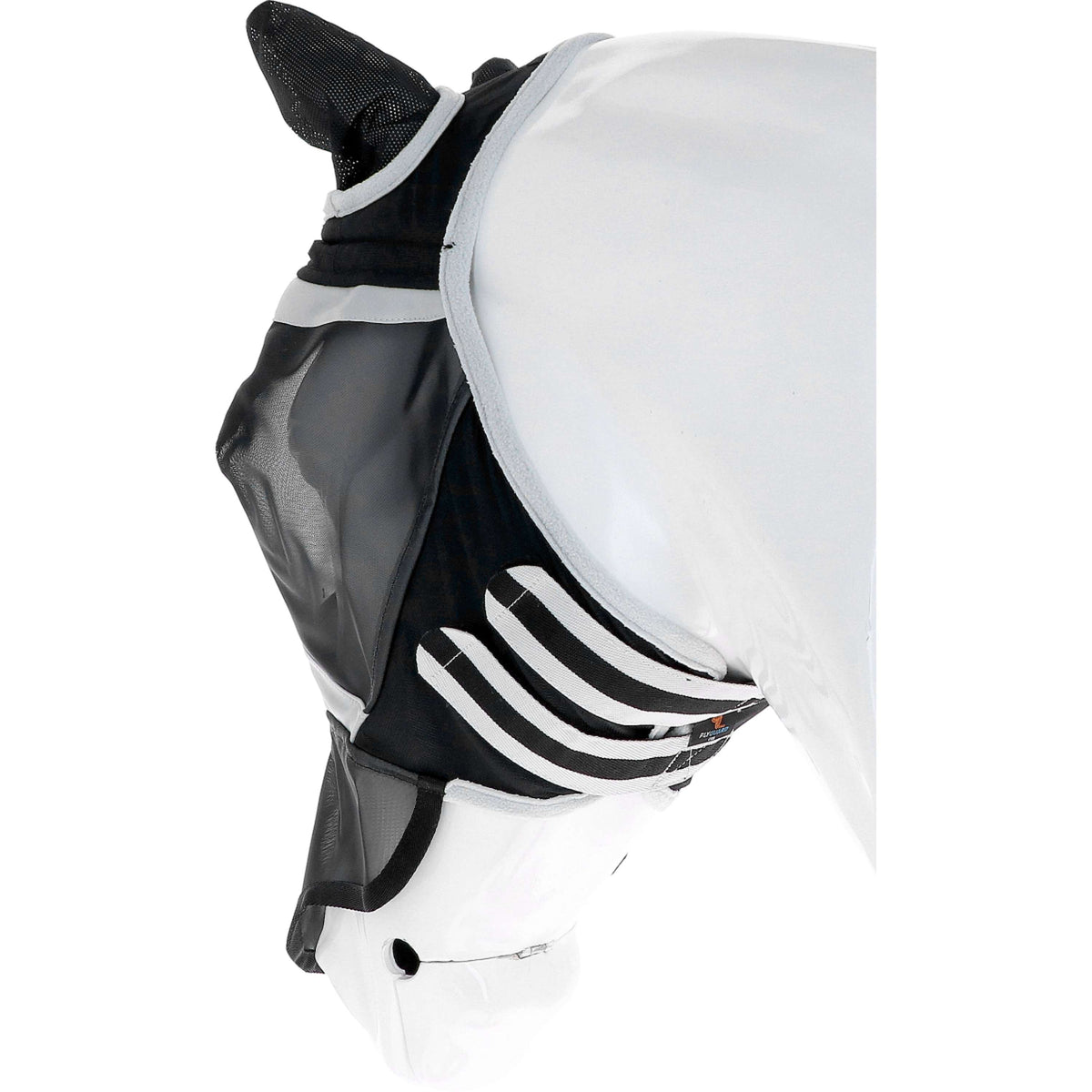 Shires Masque Anti-Mouches avec Oreilles et Nez Fine Mesh Noir