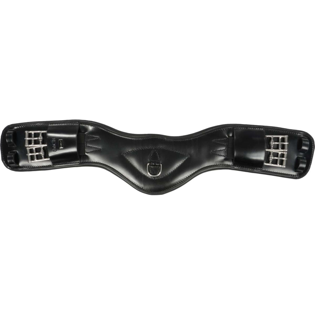 ANKY Sangle Cuir Dressage Anatomique 2 Côtés Élastique Noir