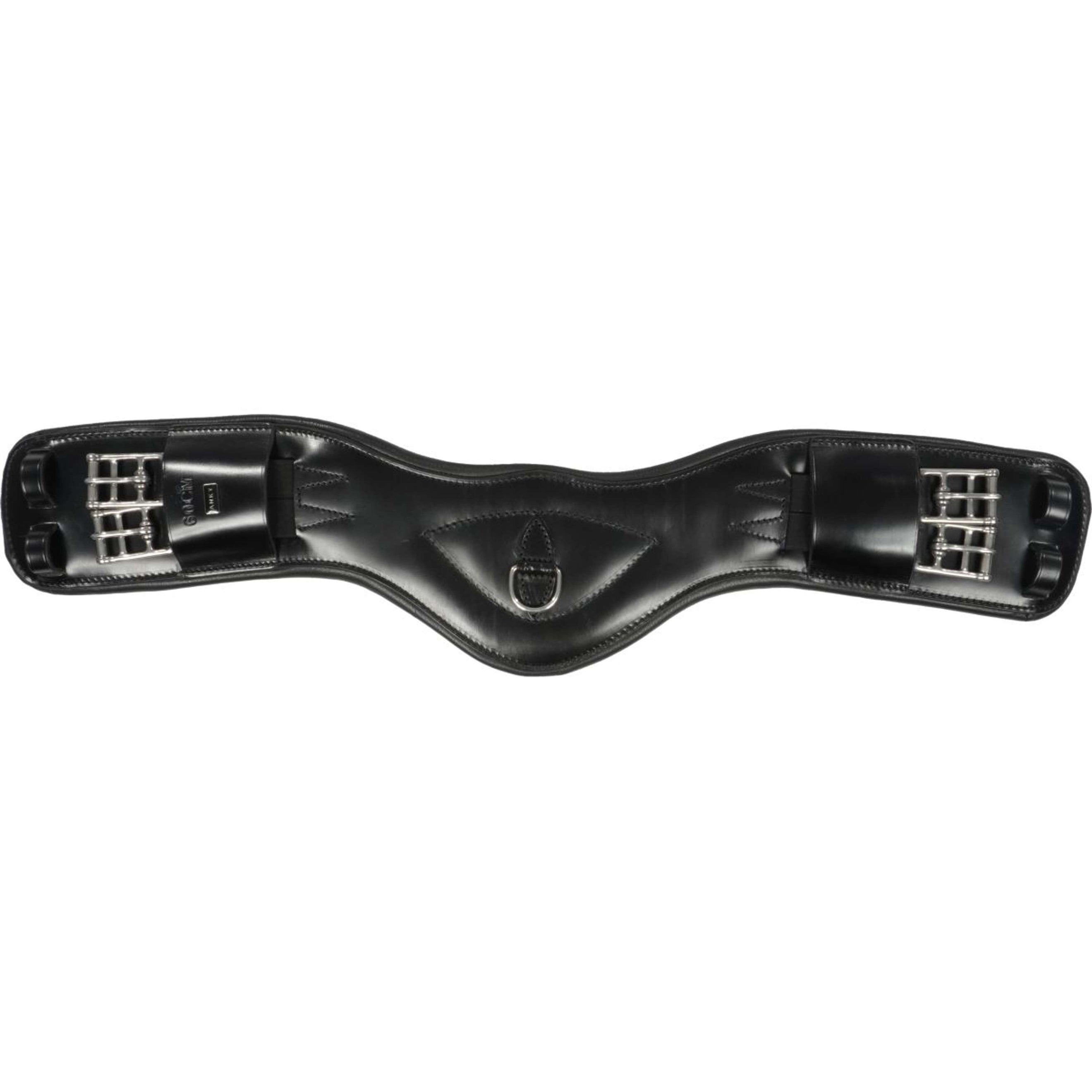 ANKY Sangle Cuir Dressage Anatomique 2 Côtés Élastique Noir