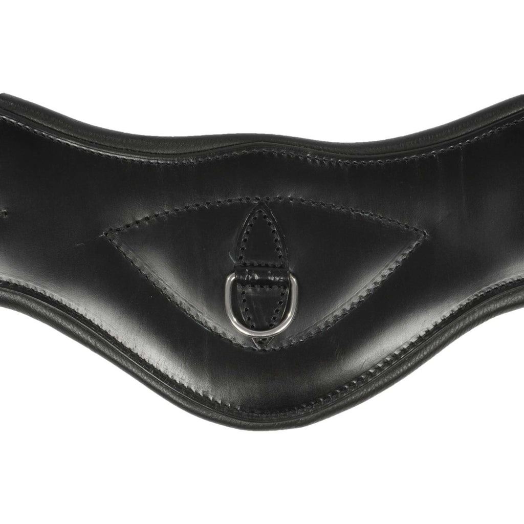 ANKY Sangle Cuir Dressage Anatomique 2 Côtés Élastique Noir
