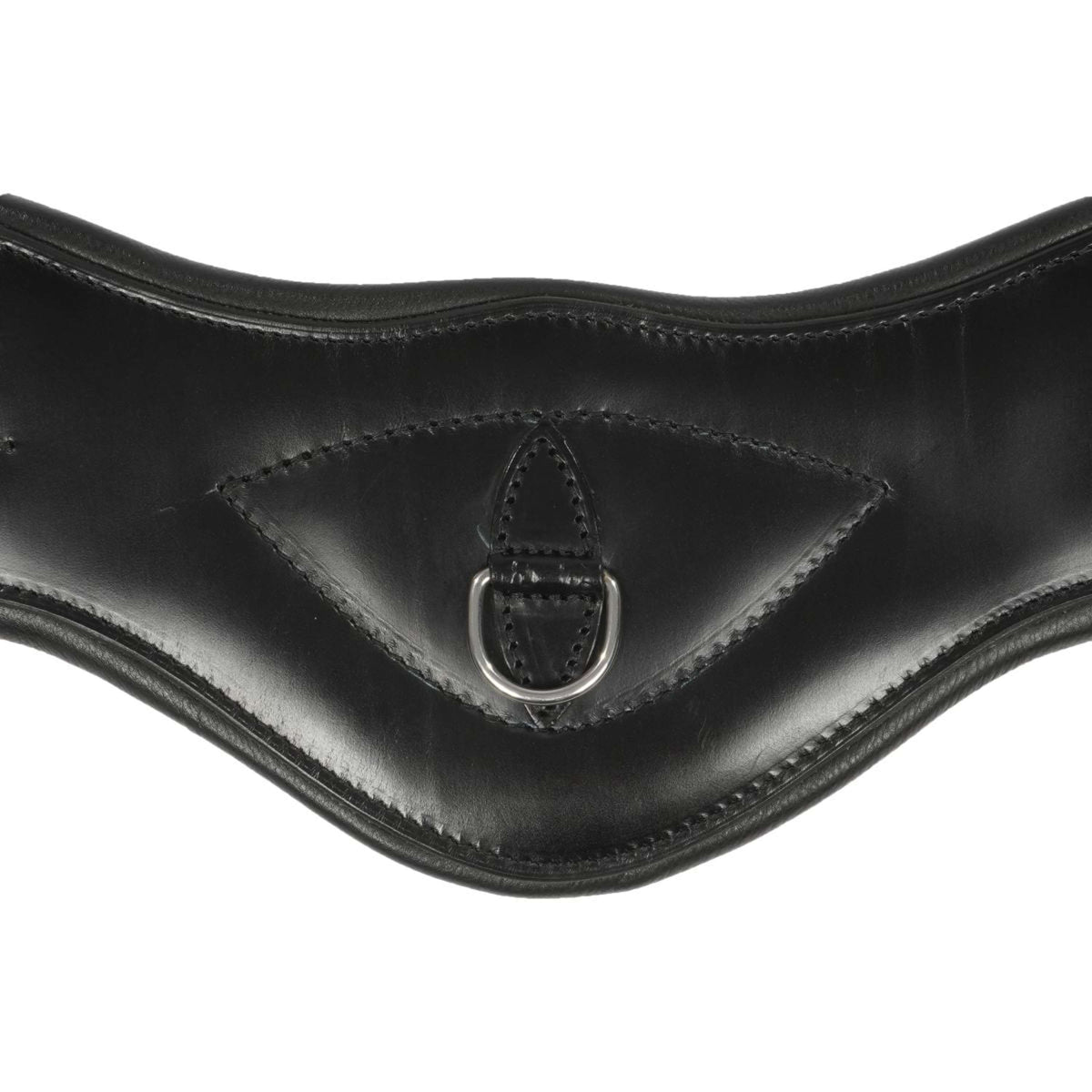 ANKY Sangle Cuir Dressage Anatomique 2 Côtés Élastique Noir