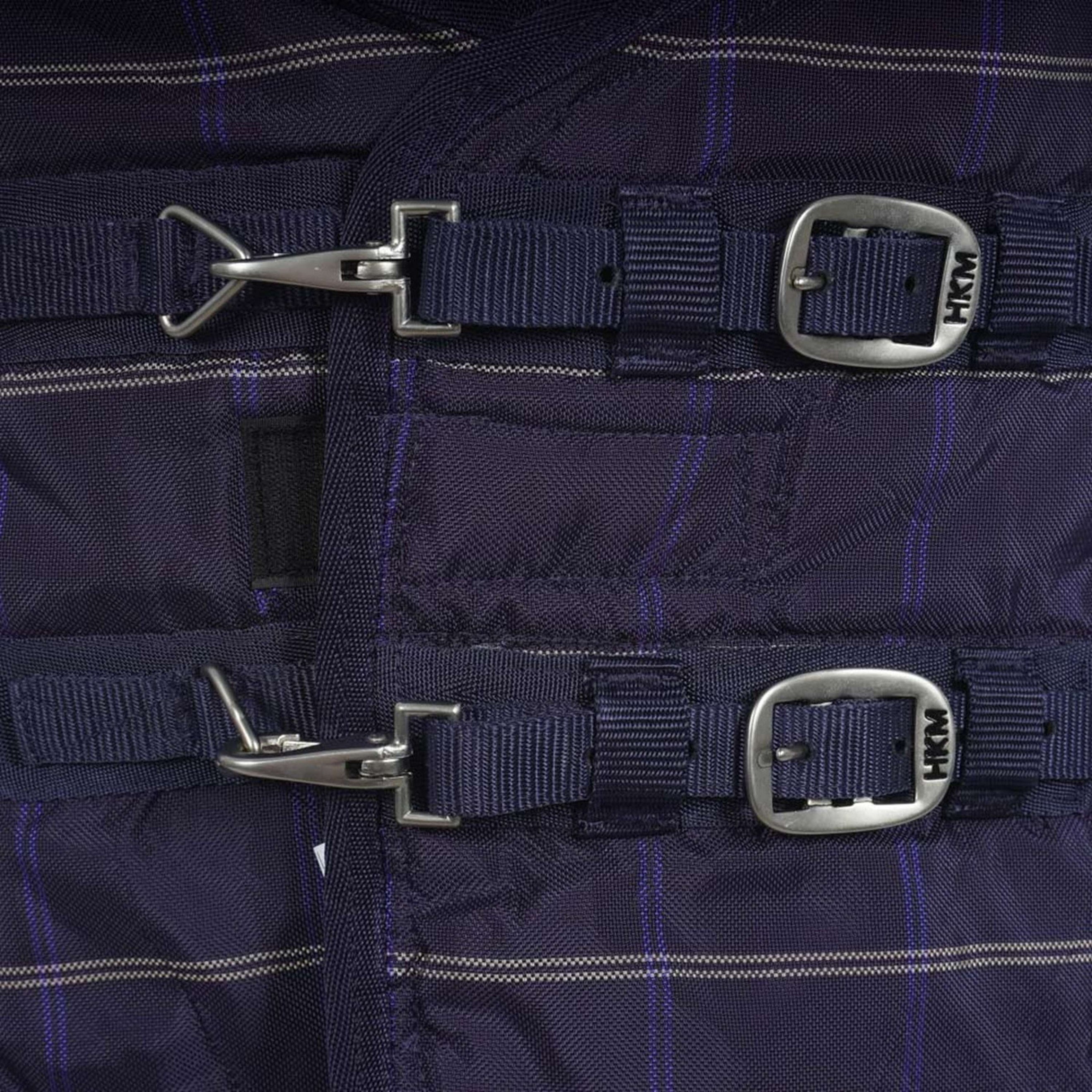 HKM Couverture d'hiver/d'écurie 200g Coton 1200D Bleu foncé HKM Couverture d'hiver/d'écurie 200g Coton 1200D Bleu foncé
