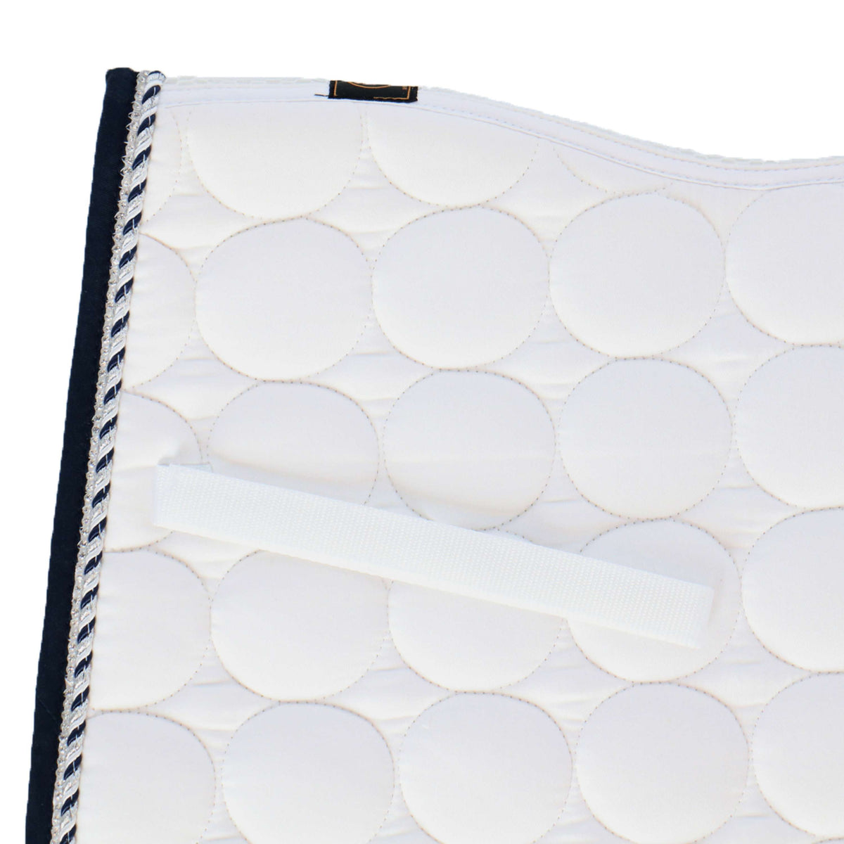 BR Tapis de Selle Galway C-Wear Dressage Blanc/Marin