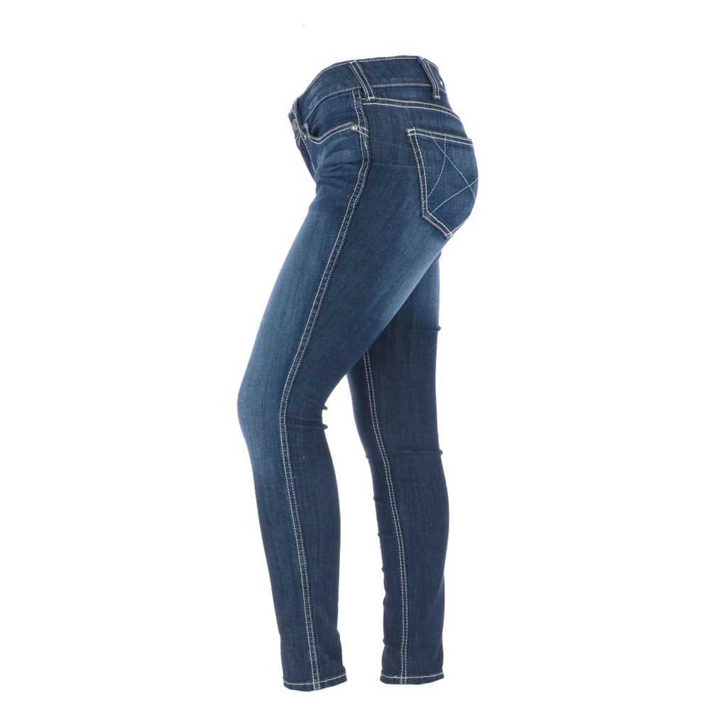 Ariat Western Denim R.E.A.L. Med Rise Skinny Ella Woman's Céleste