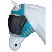 Shires Masque Anti-Mouches Filet Fin avec Découpe D'oreille Teal