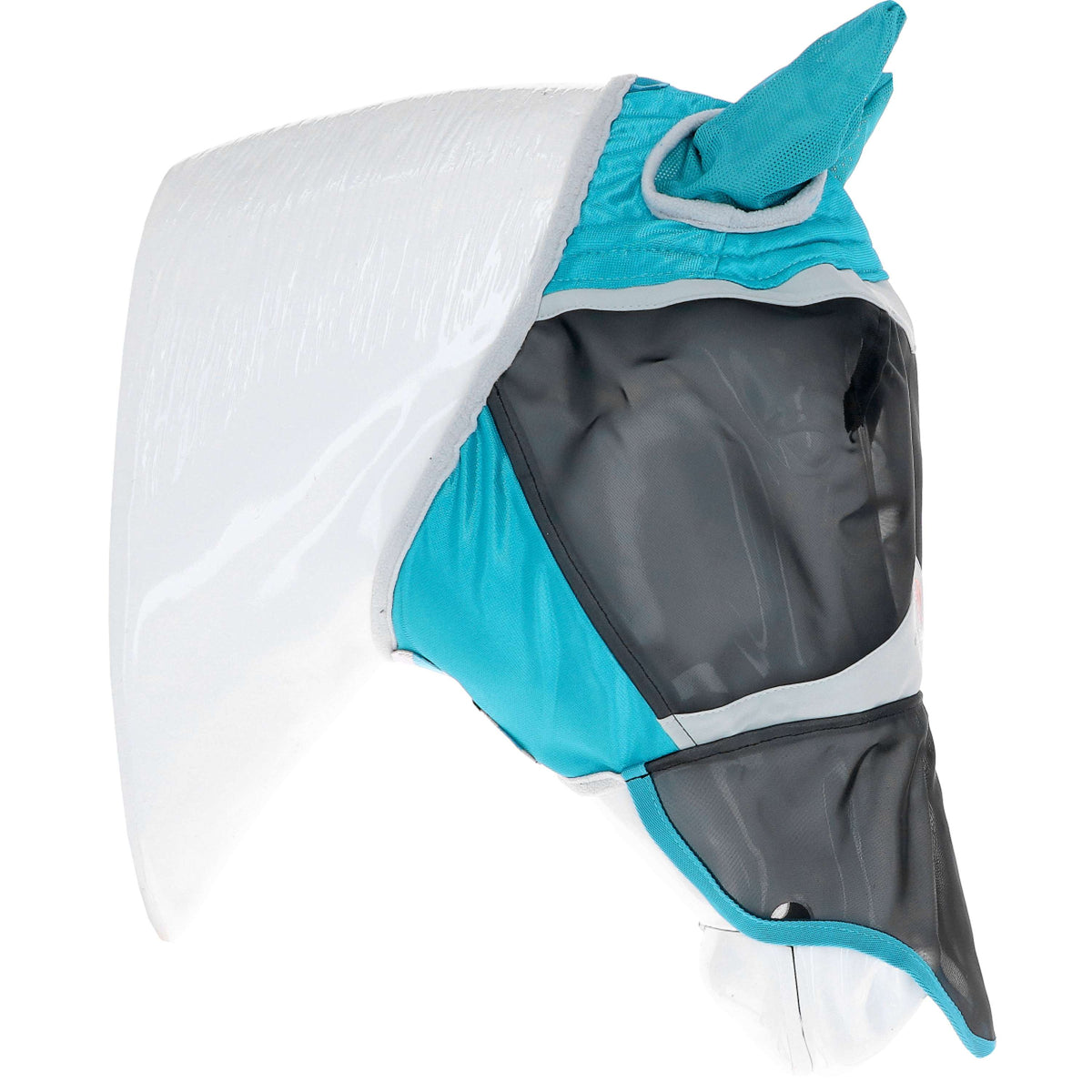 Shires Masque Anti-Mouches avec Oreilles et Nez Fine Mesh Teal
