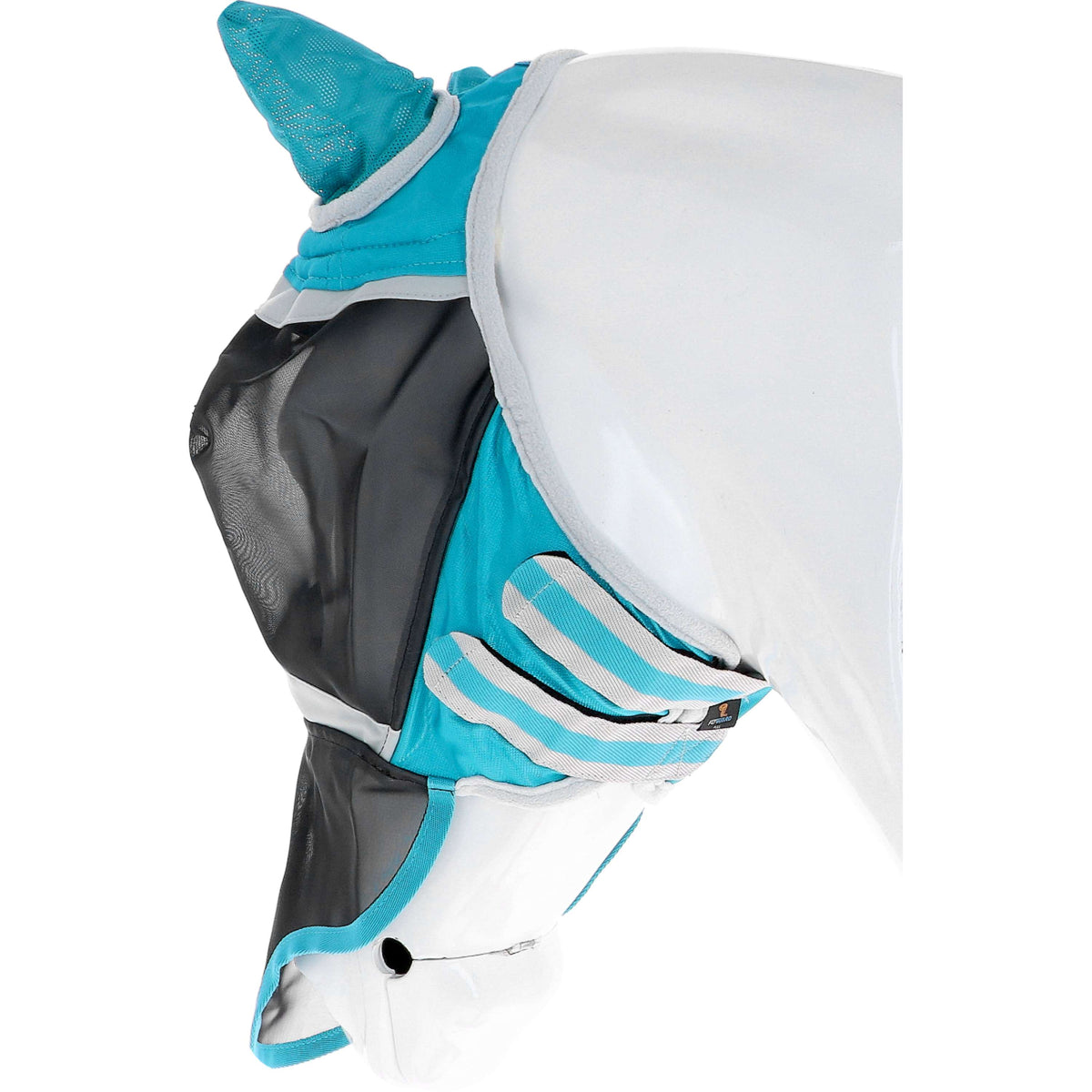 Shires Masque Anti-Mouches avec Oreilles et Nez Fine Mesh Teal
