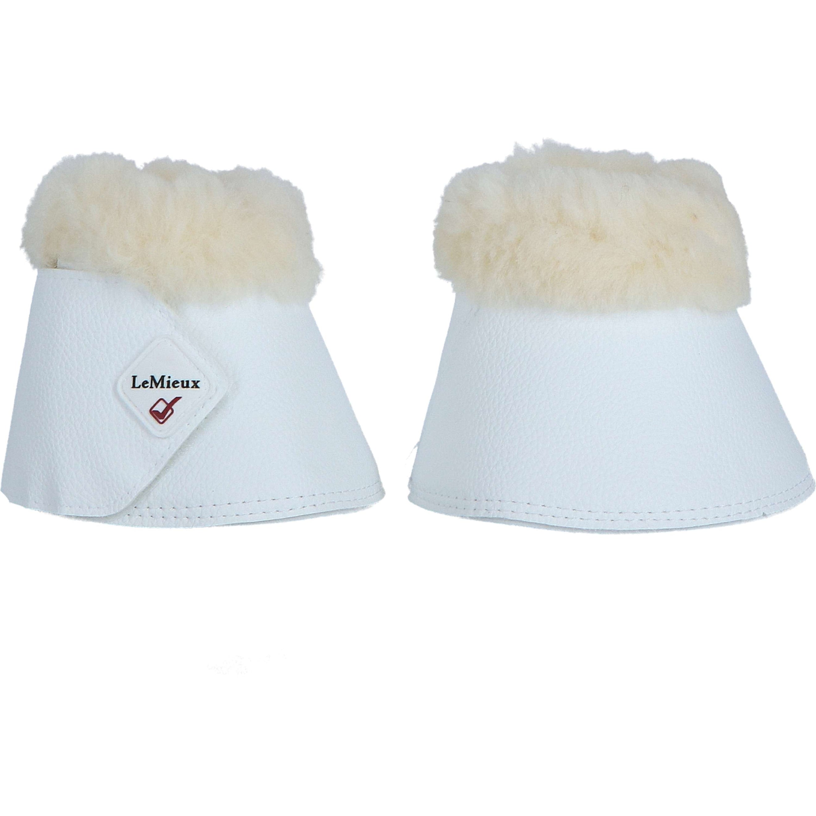 LeMieux Cloches d'Obstacles WrapRound Peau d'Agneau Blanc/Naturel LeMieux Cloches d'Obstacles WrapRound Peau d'Agneau Blanc/Naturel