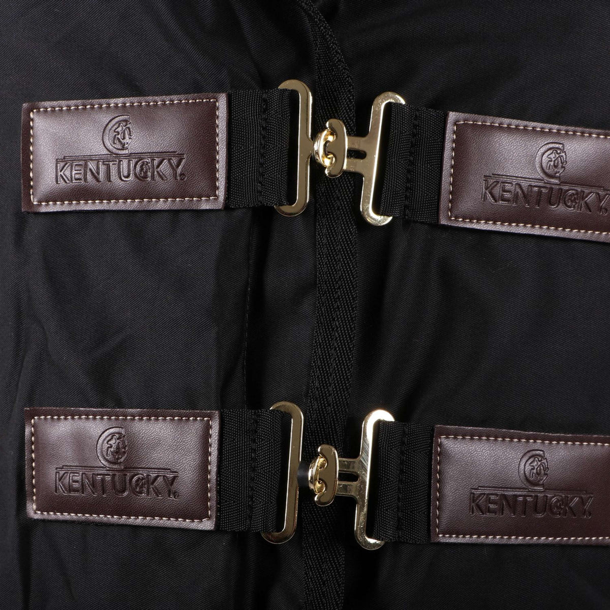 Kentucky Couverture en Coton Noir