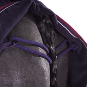 EQUITHÈME Couvre-reins Tyrex 1200D Polar Fleece Marine/Bordeaux