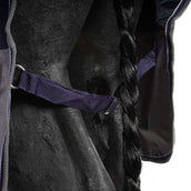 EQUITHÈME Turnout Rug Tyrex Combo 600D 200g Marine/Gris Dots