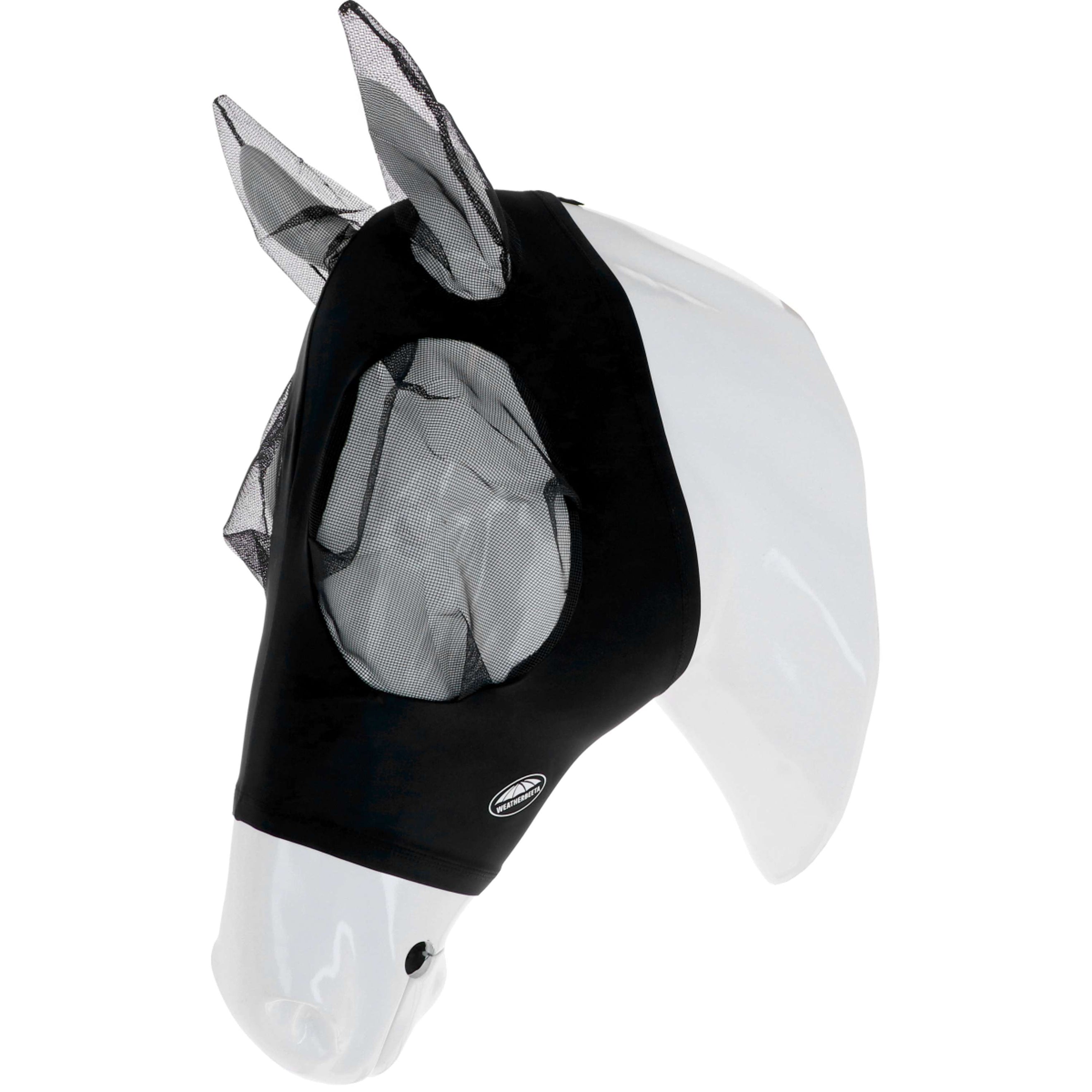 WeatherBeeta Masque Anti-Mouches Stretch Bug Eye Saver avec Oreilles Noir/Noir