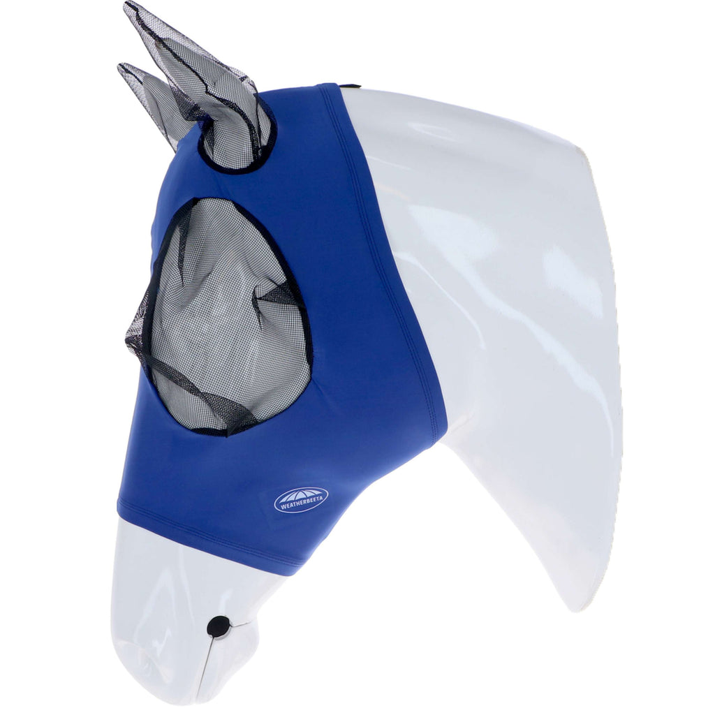 Weatherbeeta Masque Anti-Mouches Stretch Bug Eye Saver avec Oreilles Royal Blue/Noir