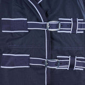 HKM Couverture d'Hiver Starter 600D Highneck avec Polarfleece 0g Bleu Foncé