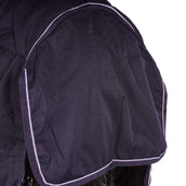 HKM Couverture d'Hiver Starter 600D Highneck avec Polarfleece 0g Bleu Foncé