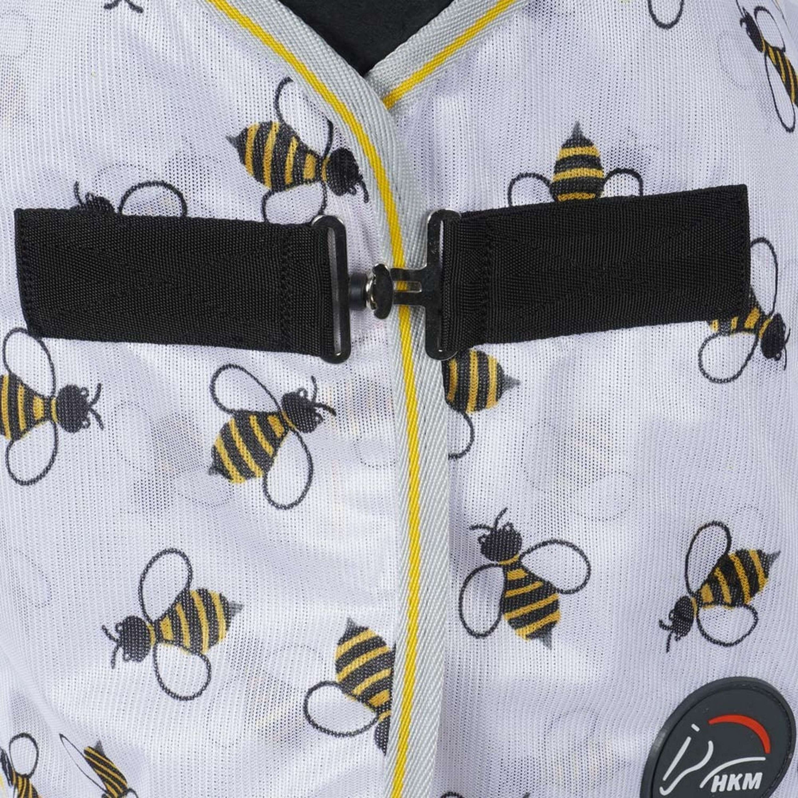 HKM Couverture Anti-Mouches Bee Blanc/Jaune HKM Couverture Anti-Mouches Bee Blanc/Jaune