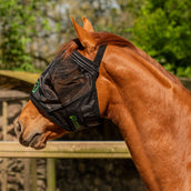 Agradi Horse Masque Anti-Mouches Fine Mesh sans Oreilles Noir