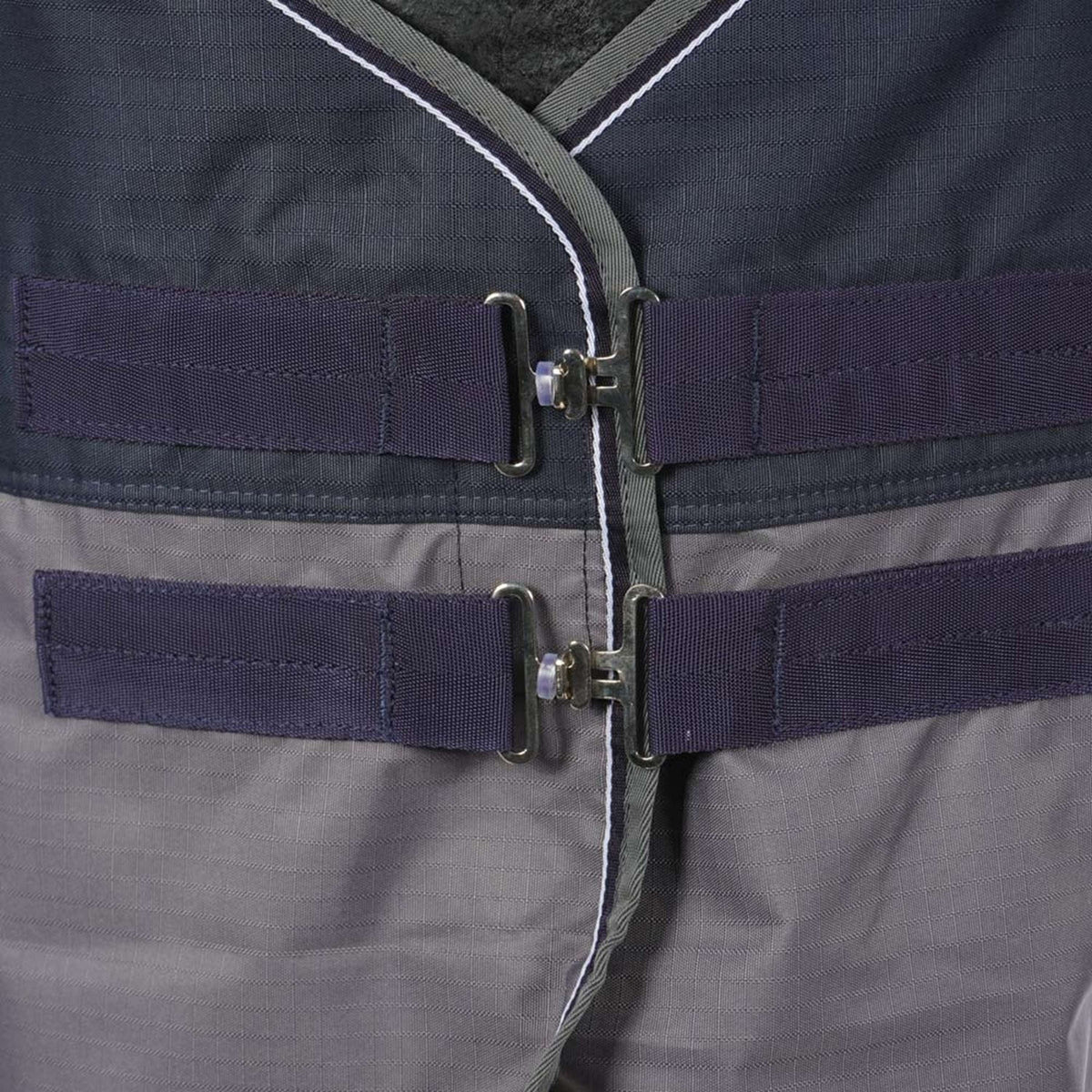 EQUITHÈME Couverture Imperméable Tyrex 600D 50g Marine/Gris Dots