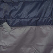 EQUITHÈME Couverture Imperméable Tyrex 600D 50g Marine/Gris Dots