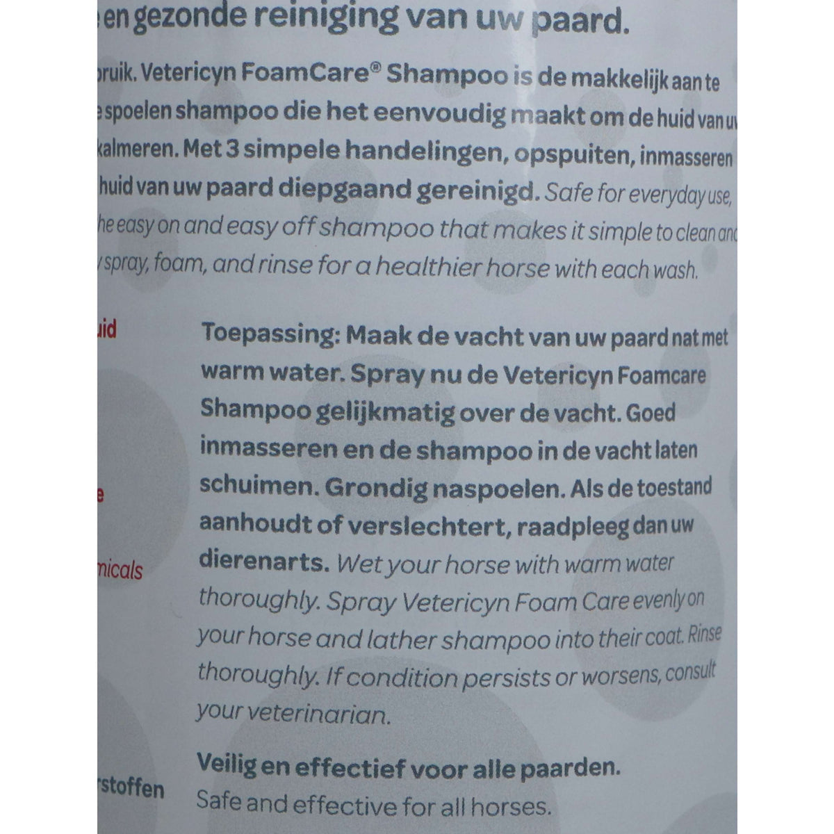 Vetericyn Foamcare Shampooing Cheval Premiers Secours