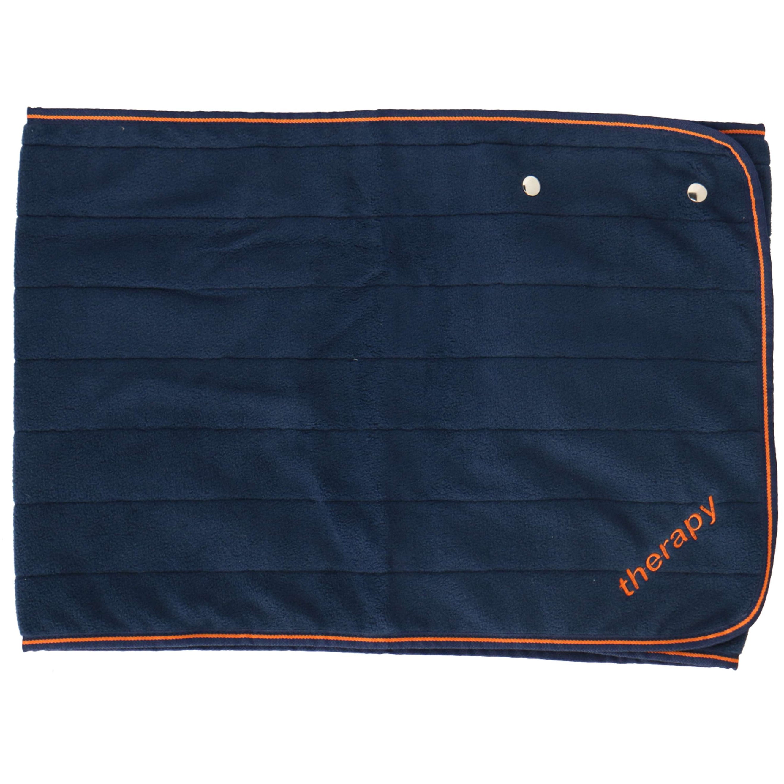 Bucas Fleece Shawl Therapy Bleu Marine/Orange Bucas Fleece Shawl Therapy Bleu Marine/Orange