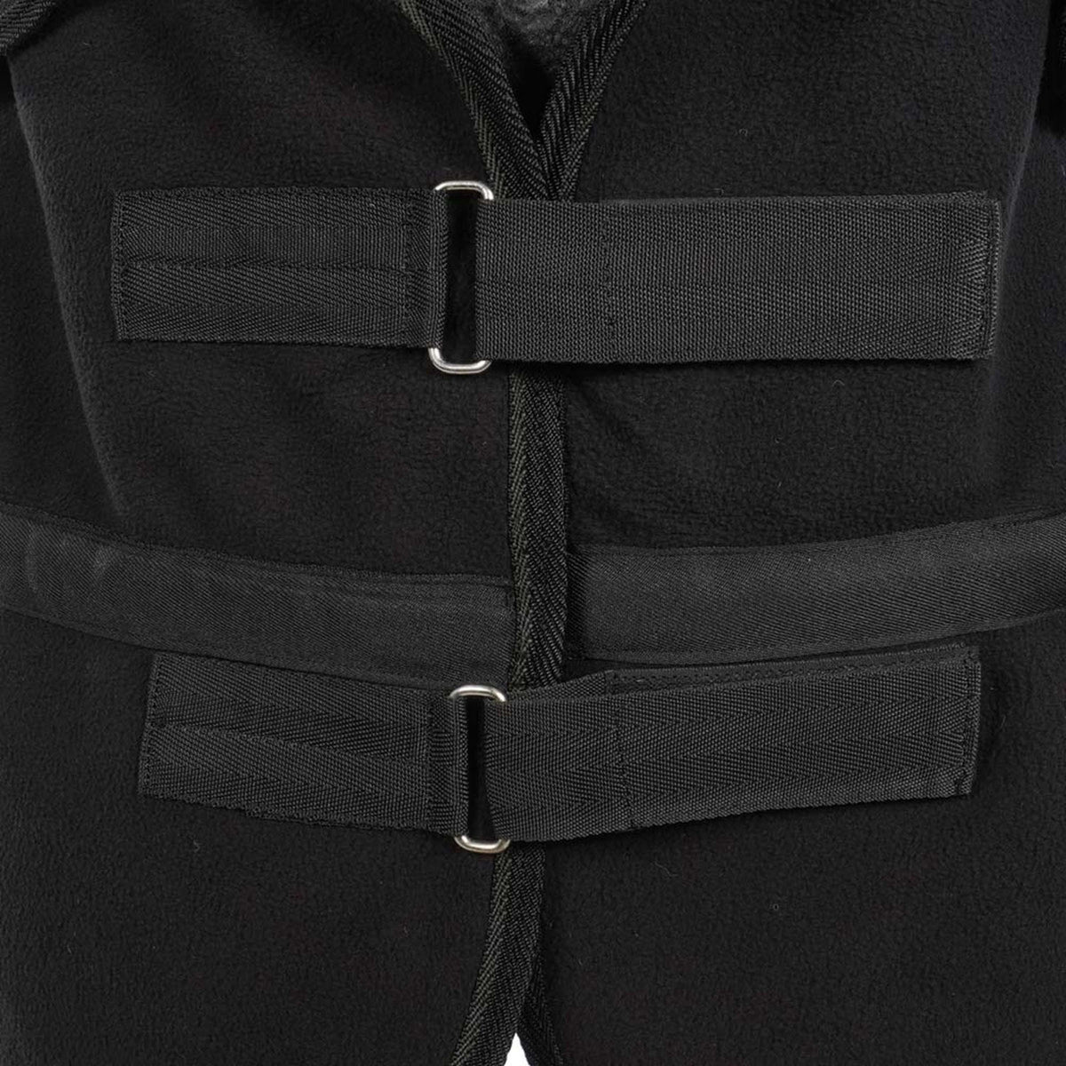 Harry's Horse Couverture Polaire avec Col Enroulable Noir