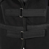 Harry's Horse Couverture Polaire avec Col Enroulable Noir