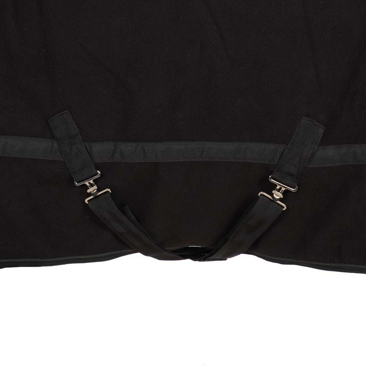 Harry's Horse Couverture Polaire avec Col Enroulable Noir
