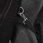 Harry's Horse Couverture Polaire avec Col Enroulable Noir
