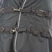 Harry's Horse Couverture d'Extérieur Thor 200g avec Couvre-cou Ébène