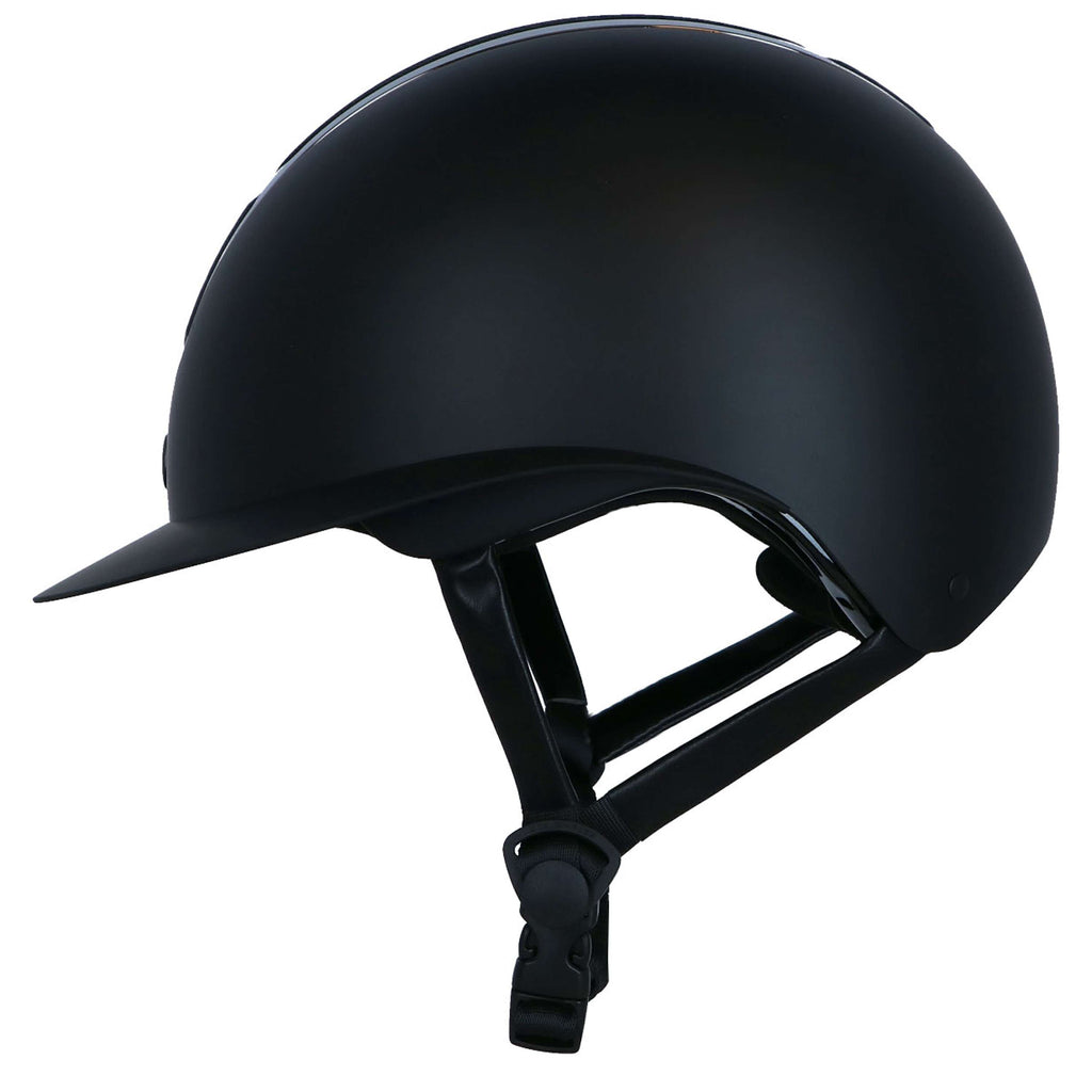 BR Bombe d’Équitation Lambda Plus Glitter Noir/Métal