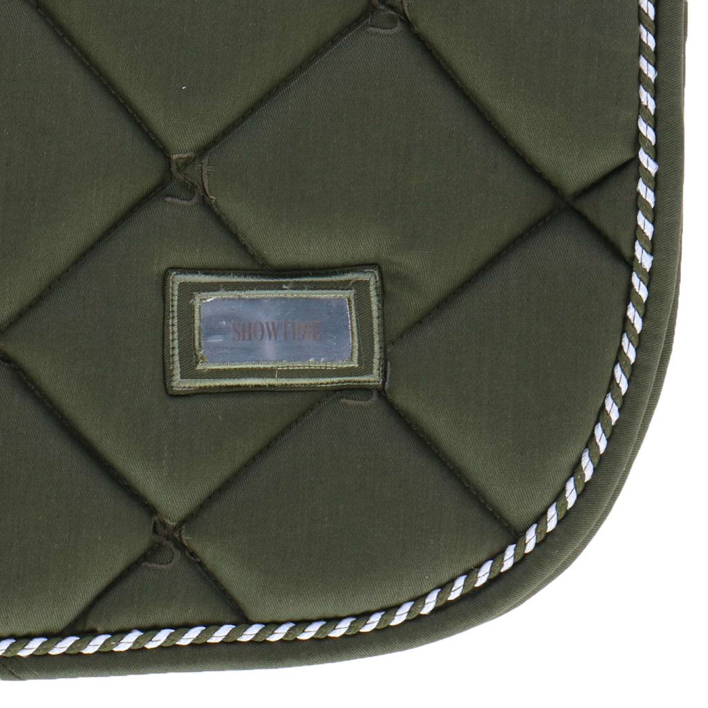 HB Tapis de Selle Crown Concours complet/Saut d’obstacles Vert mousse