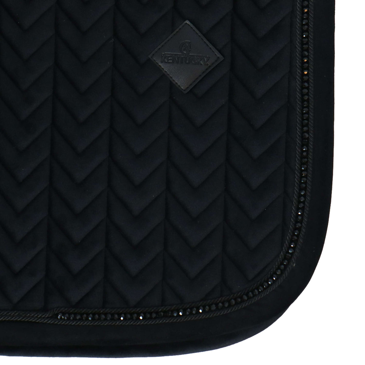 Kentucky Tapis de Selle velours Pearls de Saut Noir