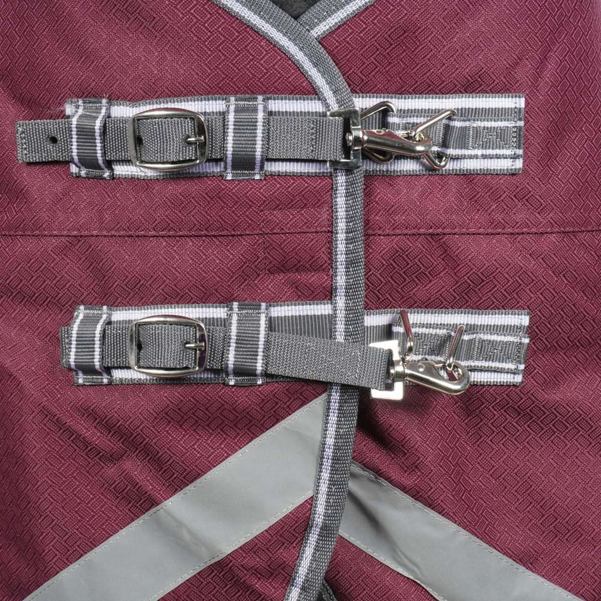 WeatherBeeta Couverture d'Hiver ComFiTec Plus Dynamic II Standard Neck Medium 220g Maroon/Gris/Blanc