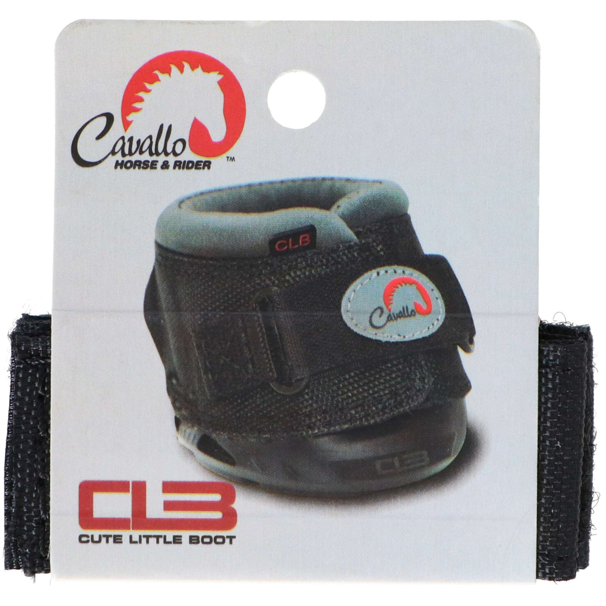 F.R.A. Cavallo Horse & Rider Jeu de Velcro CLB pour Hipposandales Noir