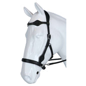 F.R.A. Bridon sans Mors Dandy Side Pull Rênes en Cuir Noir