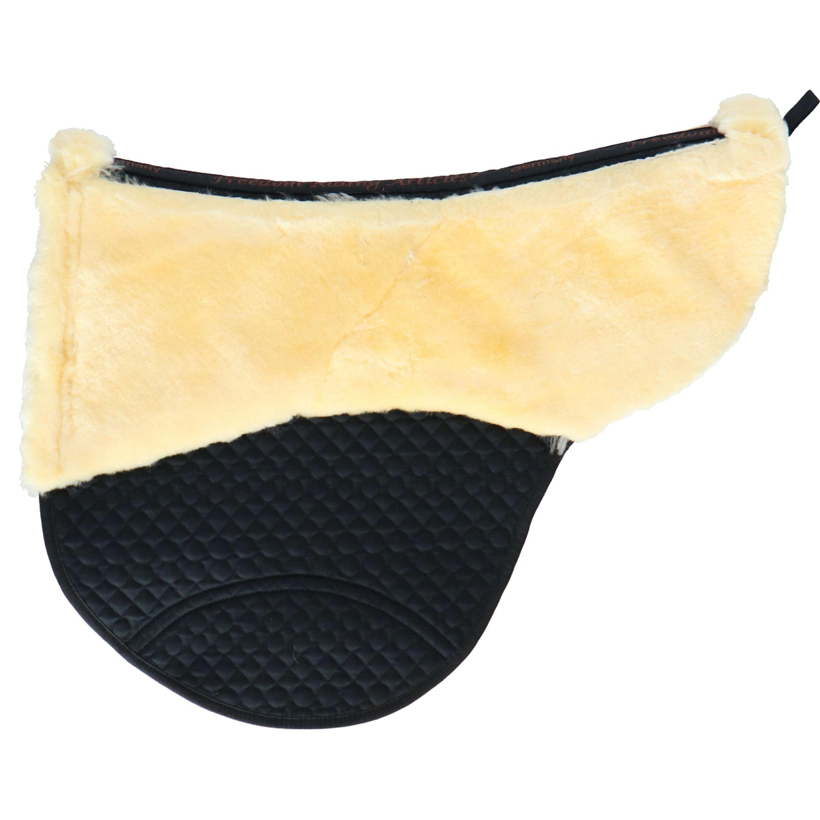 F.R.A. Tapis de Selle De Luxe Extra pour Selle Boomloos Noir/Naturel F.R.A. Tapis de Selle De Luxe Extra pour Selle Boomloos Noir/Naturel