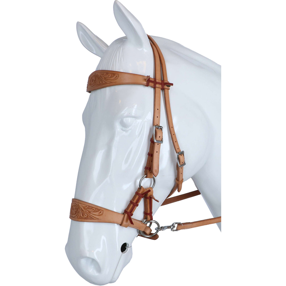 F.R.A. Bridon sans Mors Diego Side Pull Rênes Western Nature